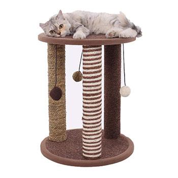 Cat Scratcher Post With Hanging Toy