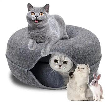 Donut Felt Cat Bed 