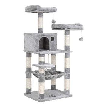 Multilevel Cat Tower with Large Hammock And Perch